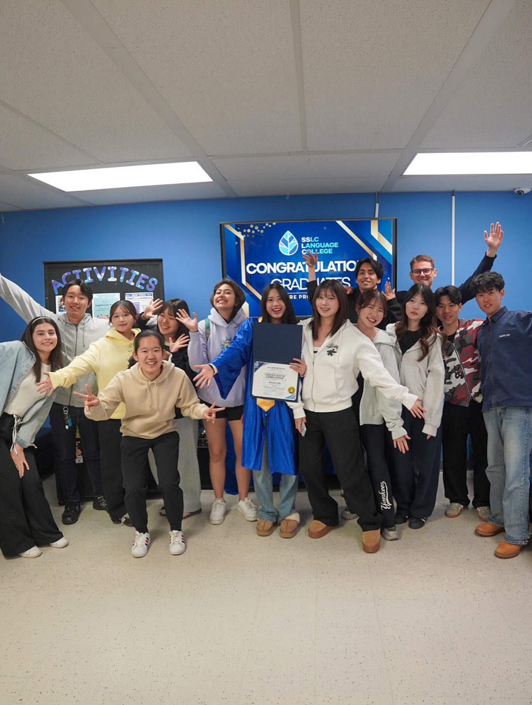SSLC graduation celebration with international students